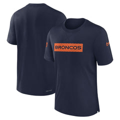Denver Broncos Sideline Player Performance T-Shirt - Navy | Nike on sale