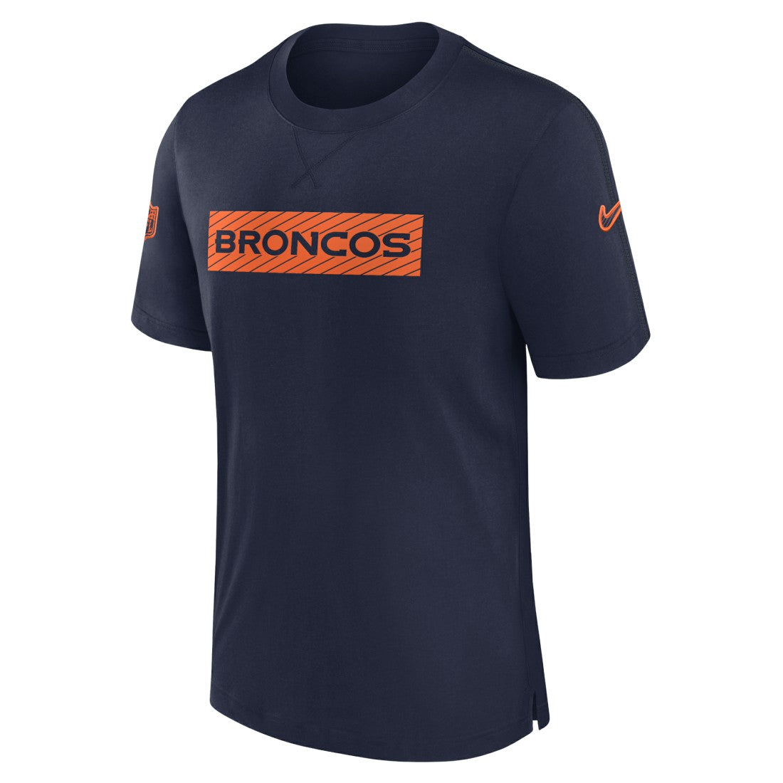 Denver Broncos Sideline Player Performance T-Shirt - Navy | Nike on sale