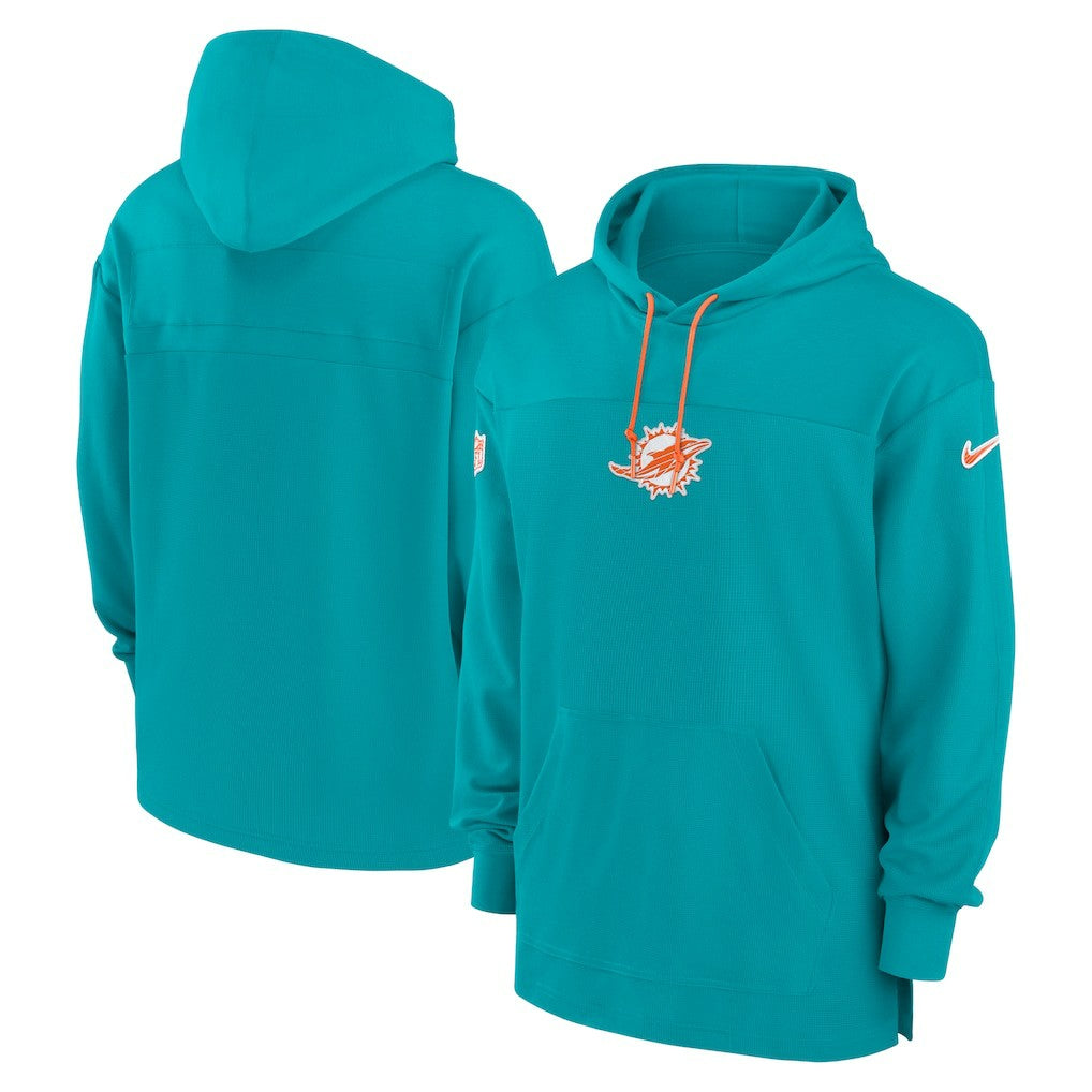 Miami Dolphins Sideline Jersey Performance Pullover Hoodie - Aqua | Nike cheap