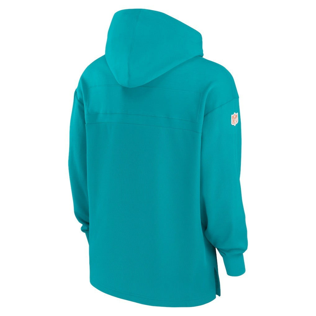 Miami Dolphins Sideline Jersey Performance Pullover Hoodie - Aqua | Nike cheap