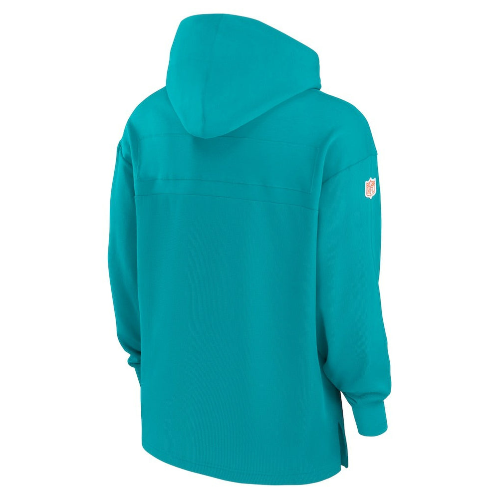 Miami Dolphins Sideline Jersey Performance Pullover Hoodie - Aqua | Nike cheap