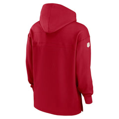 San Francisco 49ers Sideline Jersey Performance Pullover Hoodie - Scarlet | Nike on sale