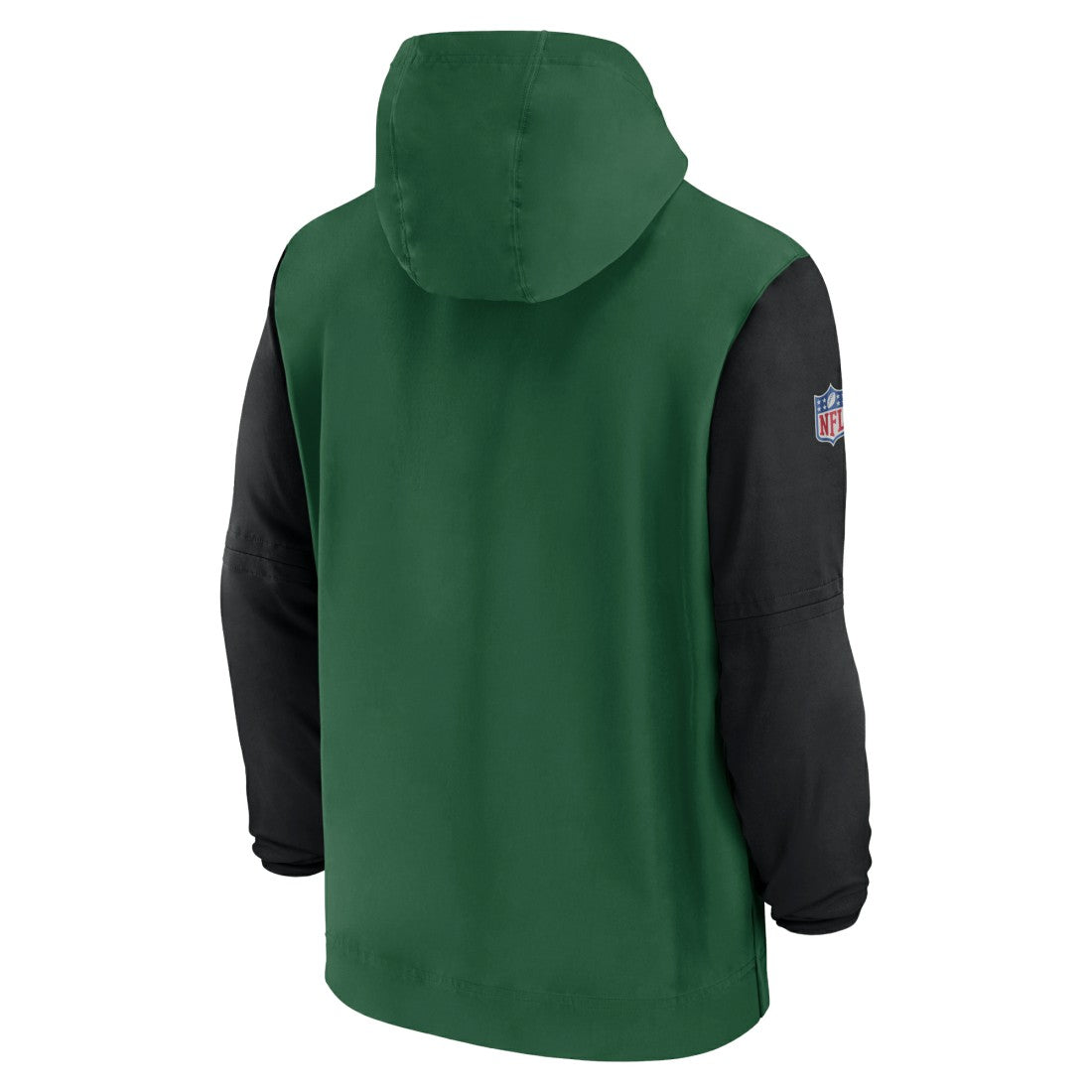 New York Jets 2024/25 Sideline Pre-Game Player 1/2-Zip Hoodie Jacket - Green/Black | Nike cheap