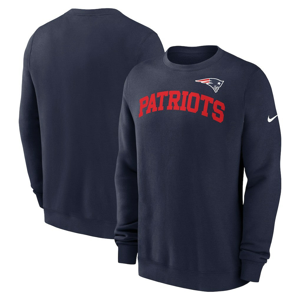 New England Patriots Club Pullover Sweatshirt - Navy | Nike sale