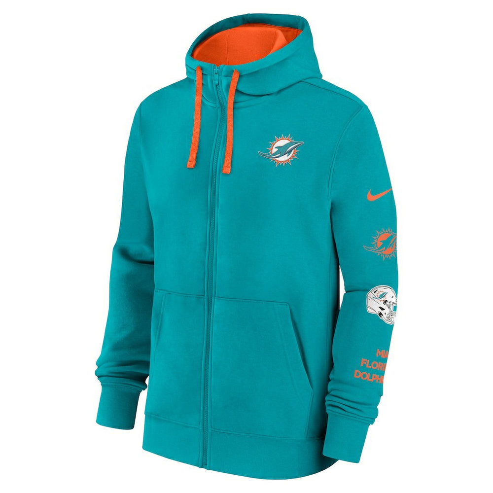 Miami Dolphins Primetime Club Full-Zip Hoodie - Aqua | Nike cheap