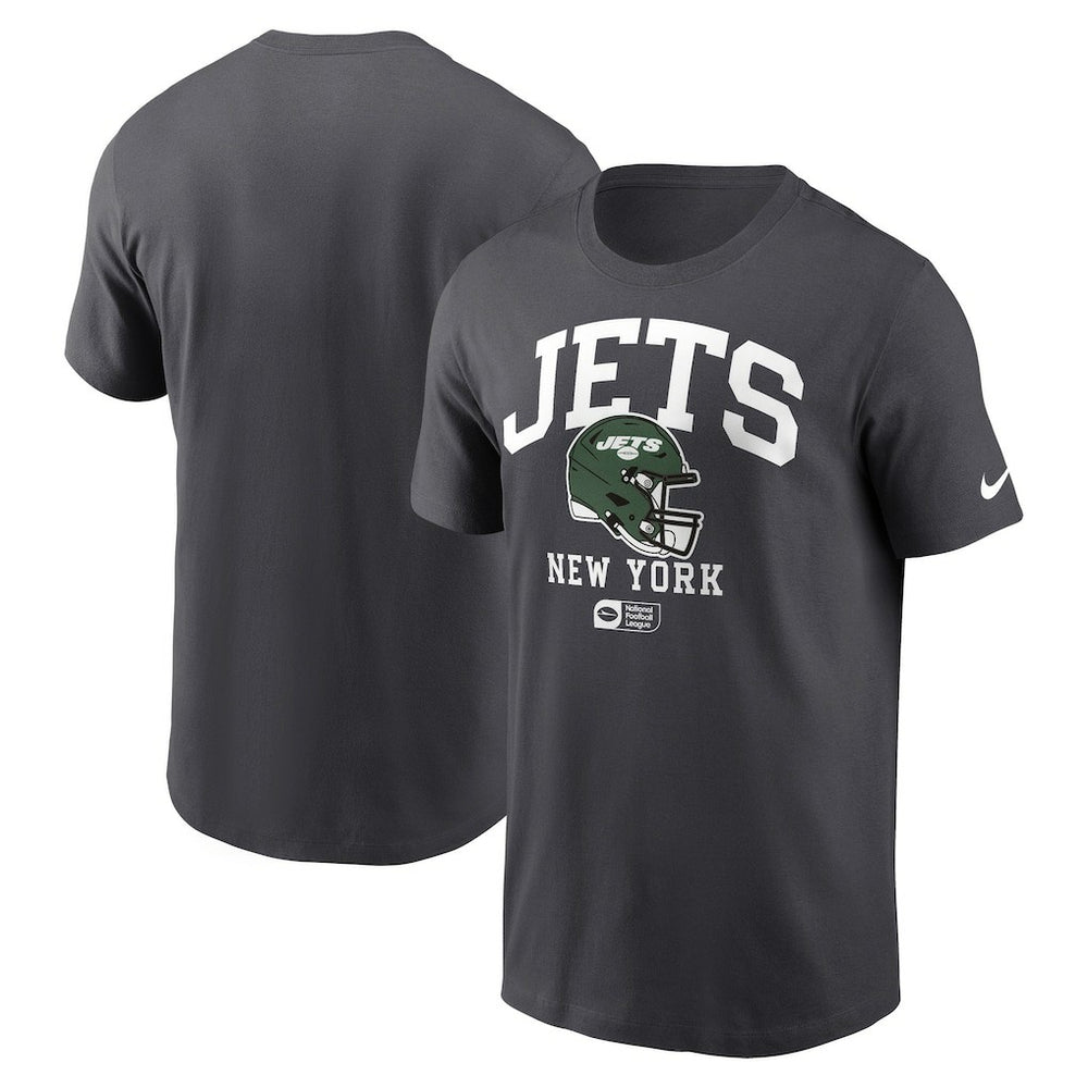 New York Jets Helmet Essential T-Shirt - Anthracite | Nike sale