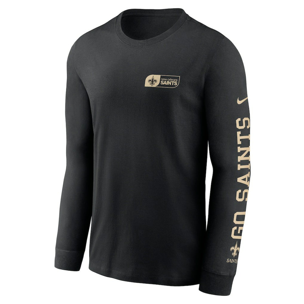 New Orleans Saints All Out Long Sleeve T-Shirt - Black | Nike online
