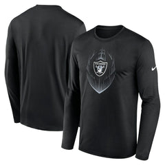 Las Vegas Raiders Icon Legend Performance Long Sleeve T-Shirt - Black | Nike outlet