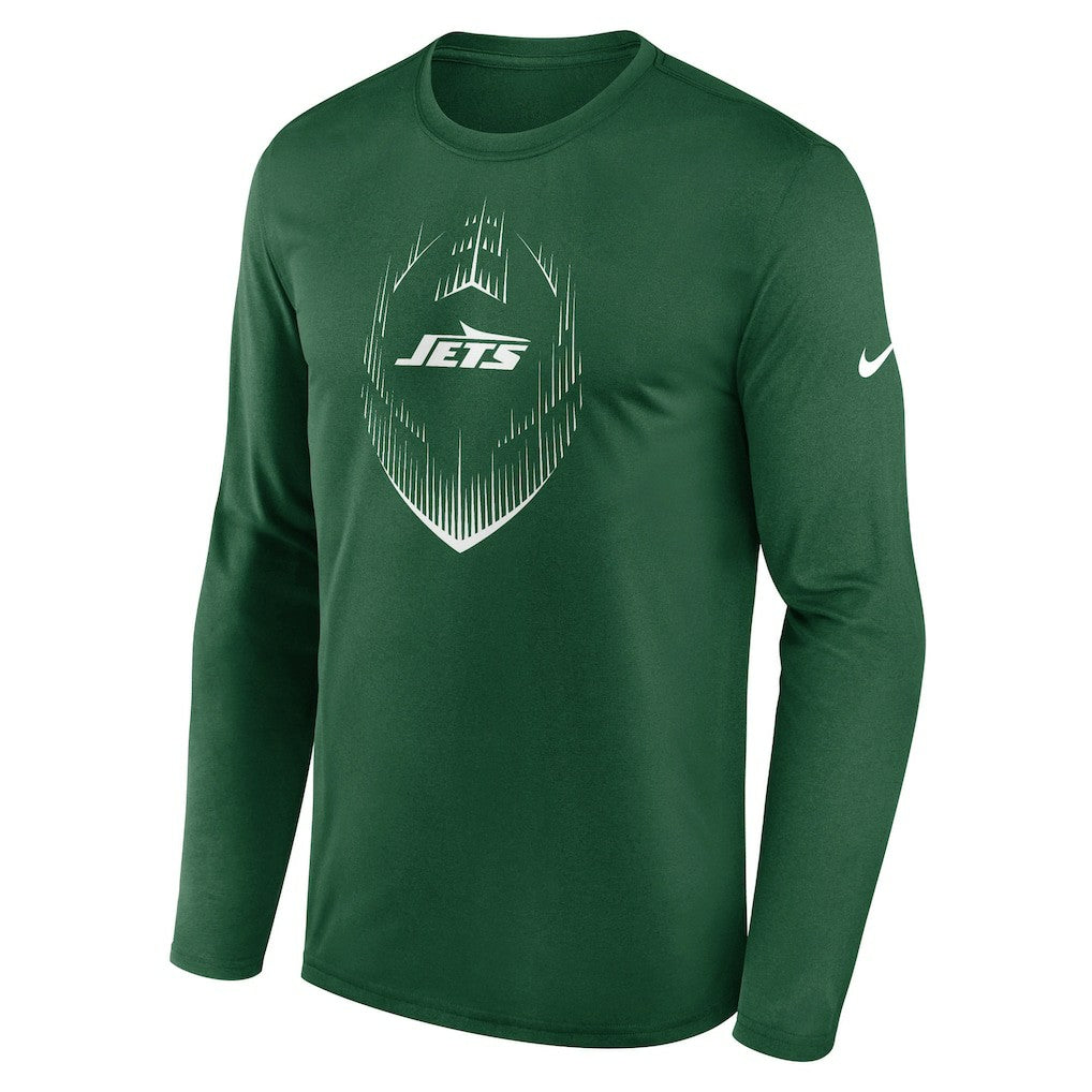 New York Jets Icon Legend Performance Long Sleeve T-Shirt - Green | Nike online