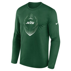 New York Jets Icon Legend Performance Long Sleeve T-Shirt - Green | Nike online