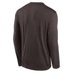 Cleveland Browns Icon Legend Performance Long Sleeve T-Shirt - Brown | Nike on sale