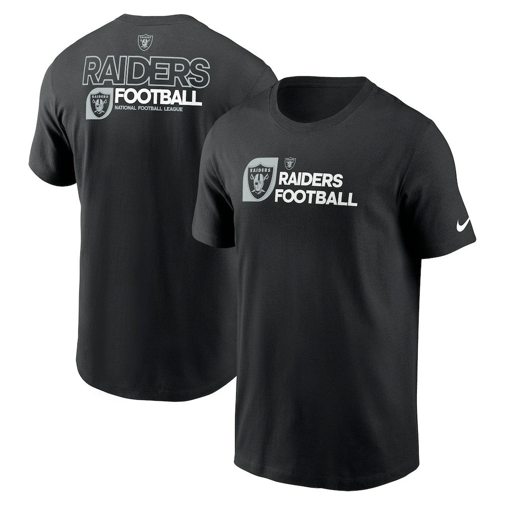 Las Vegas Raiders Outline T-Shirt - Black | Nike on sale
