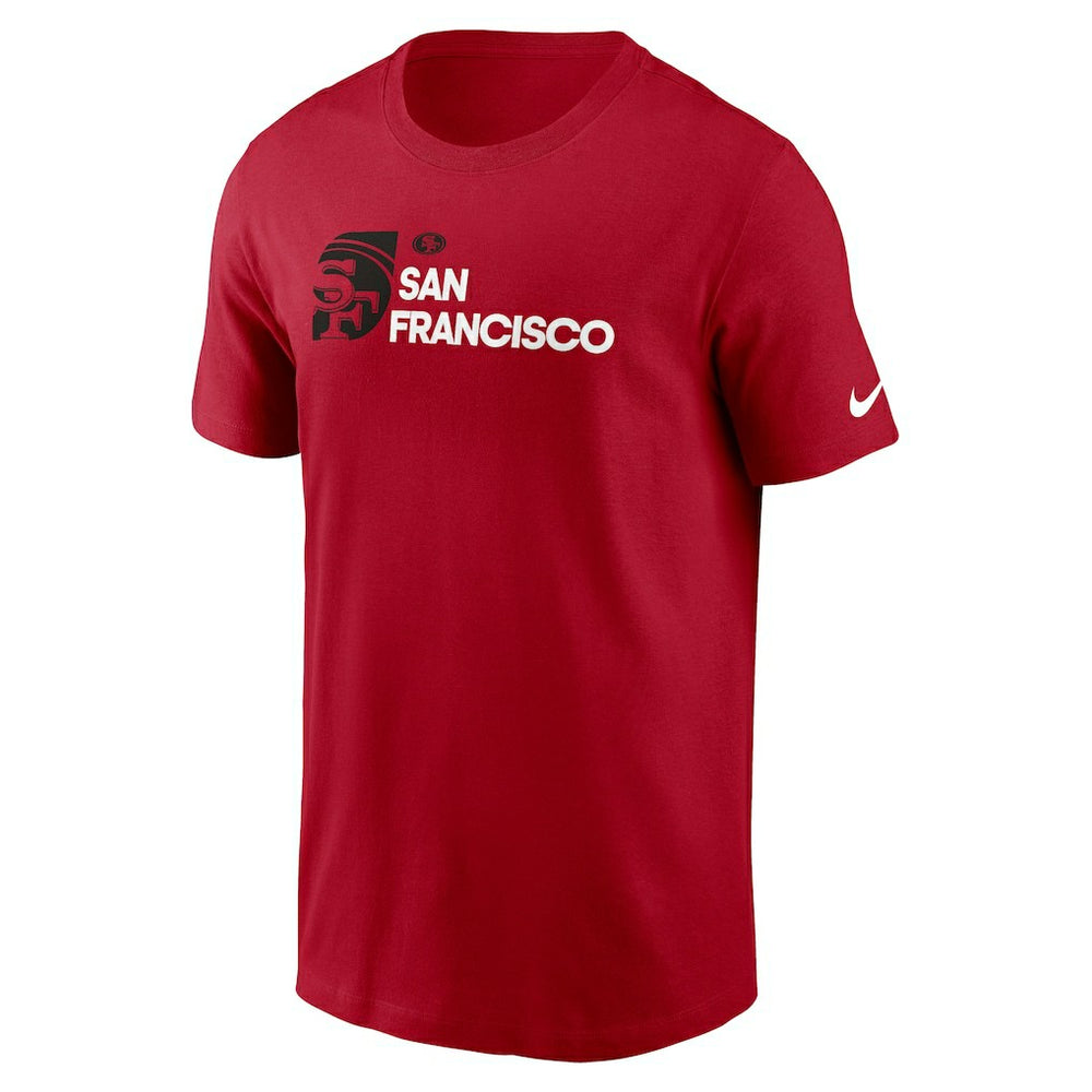 San Francisco 49ers Outline T-Shirt - Scarlet | Nike discount