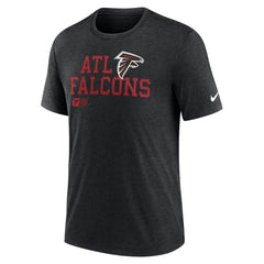 Atlanta Falcons Overlap Lockup Tri-Blend T-Shirt - Black | Nike outlet