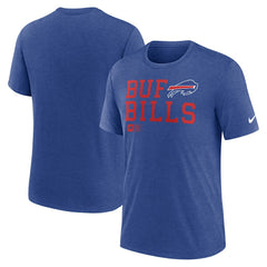 Buffalo Bills Overlap Lockup Tri-Blend T-Shirt - Royal | Nike outlet