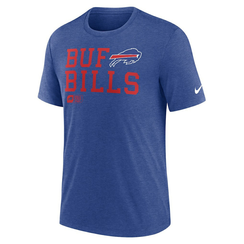 Buffalo Bills Overlap Lockup Tri-Blend T-Shirt - Royal | Nike outlet