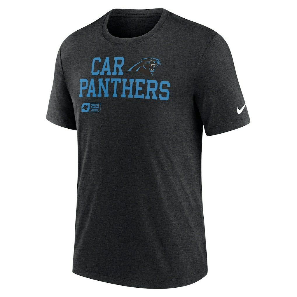 Carolina Panthers Overlap Lockup Tri-Blend T-Shirt - Black | Nike online