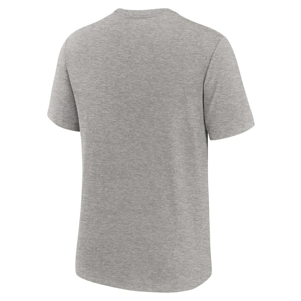 Cleveland Browns Overlap Lockup Tri-Blend T-Shirt - Heather Gray | Nike outlet