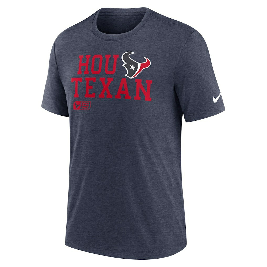 Houston Texans Overlap Lockup Tri-Blend T-Shirt - Navy | Nike cheap