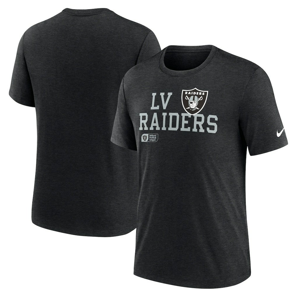 Las Vegas Raiders Overlap Lockup Tri-Blend T-Shirt - Black | Nike cheap