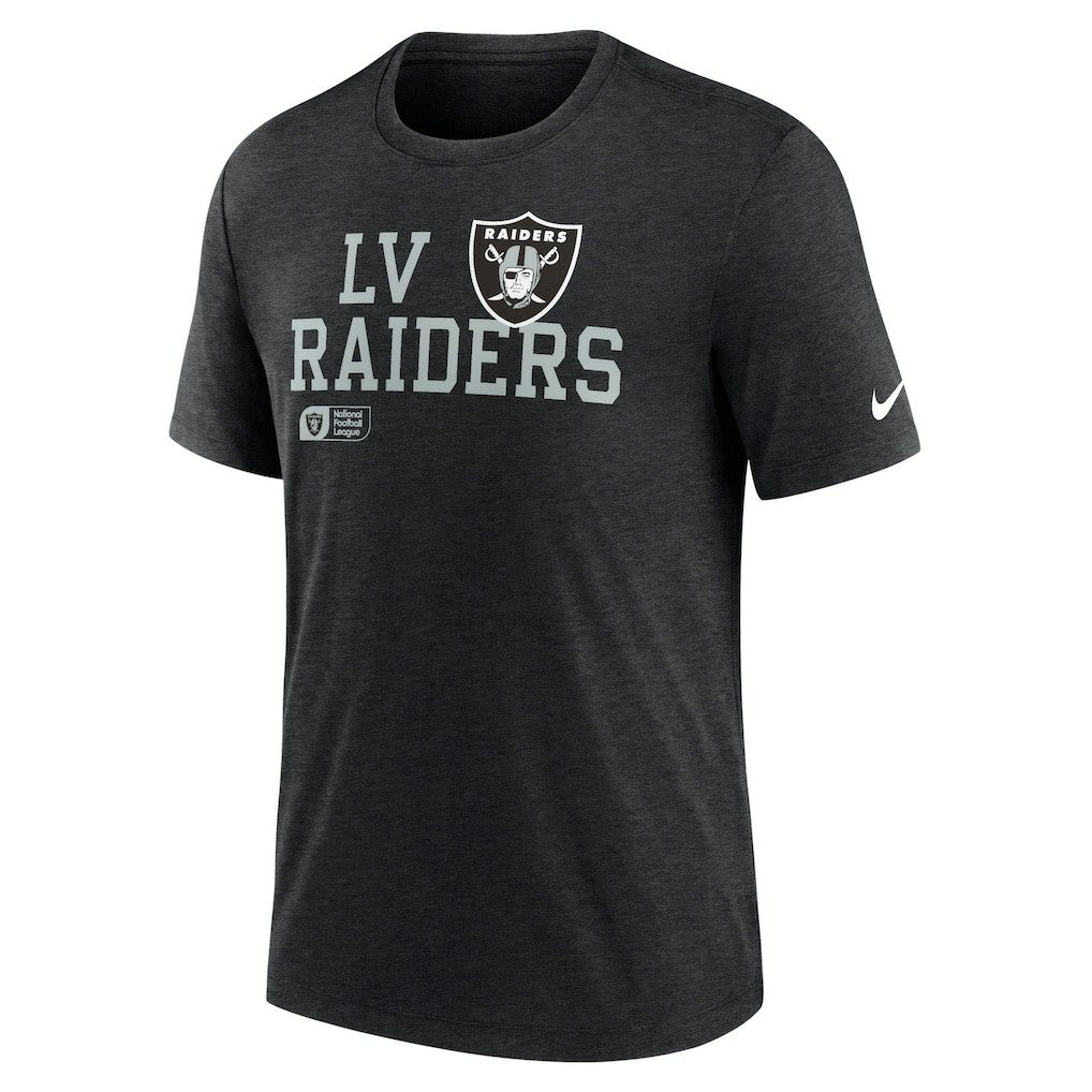 Las Vegas Raiders Overlap Lockup Tri-Blend T-Shirt - Black | Nike cheap