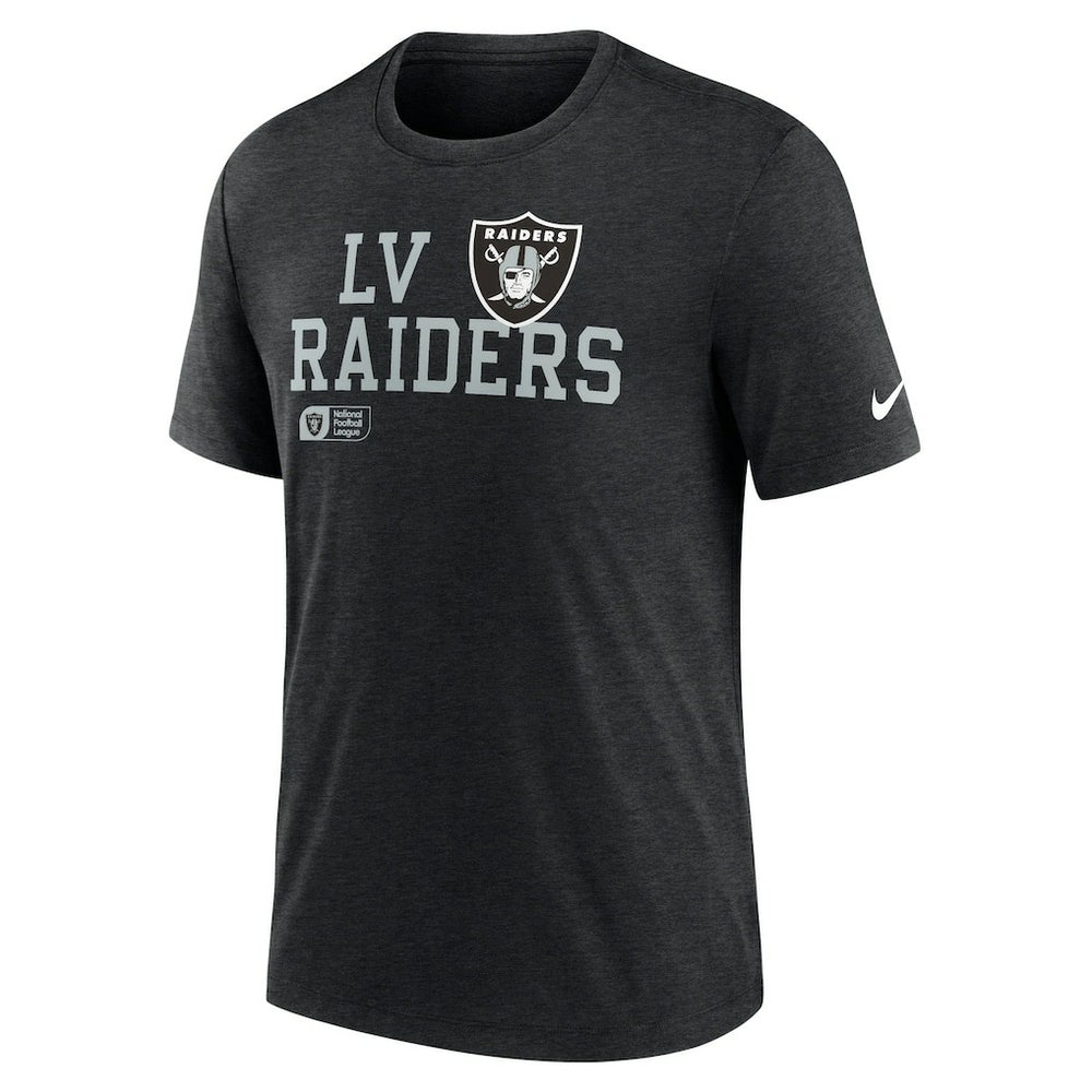 Las Vegas Raiders Overlap Lockup Tri-Blend T-Shirt - Black | Nike cheap