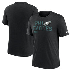 Philadelphia Eagles Overlap Lockup Tri-Blend T-Shirt - Black | Nike cheap