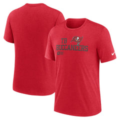 Tampa Bay Buccaneers Overlap Lockup Tri-Blend T-Shirt - Red | Nike outlet