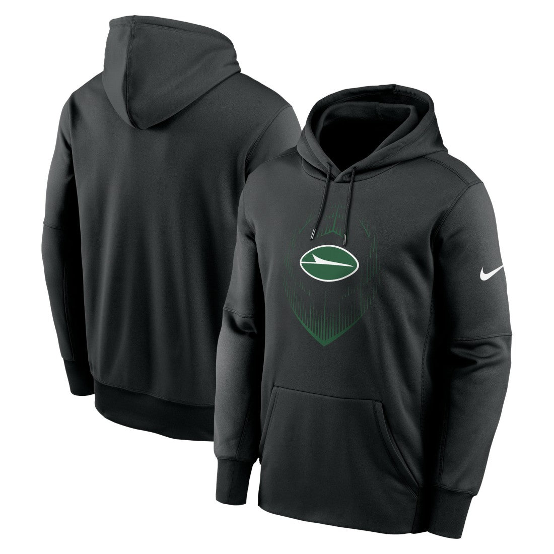 New York Jets Icon Performance Pullover Hoodie - Black | Nike on sale