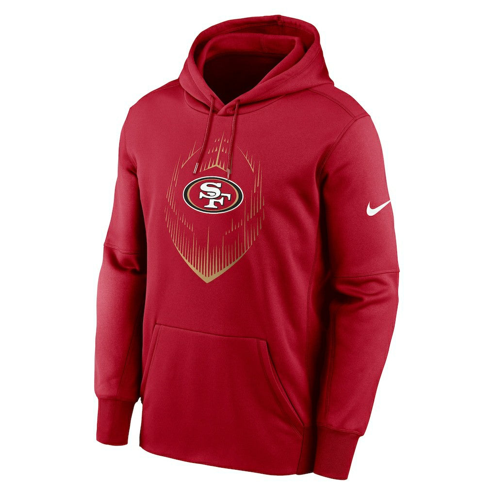 San Francisco 49ers Icon Performance Pullover Hoodie - Scarlet | Nike online