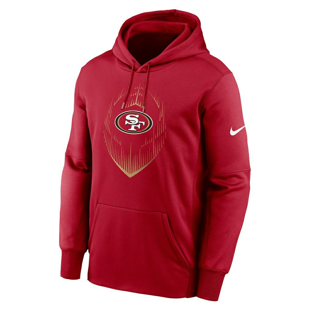 San Francisco 49ers Icon Performance Pullover Hoodie - Scarlet | Nike online