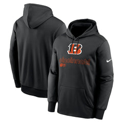 Cincinnati Bengals Performance Pullover Hoodie - Black | Nike outlet
