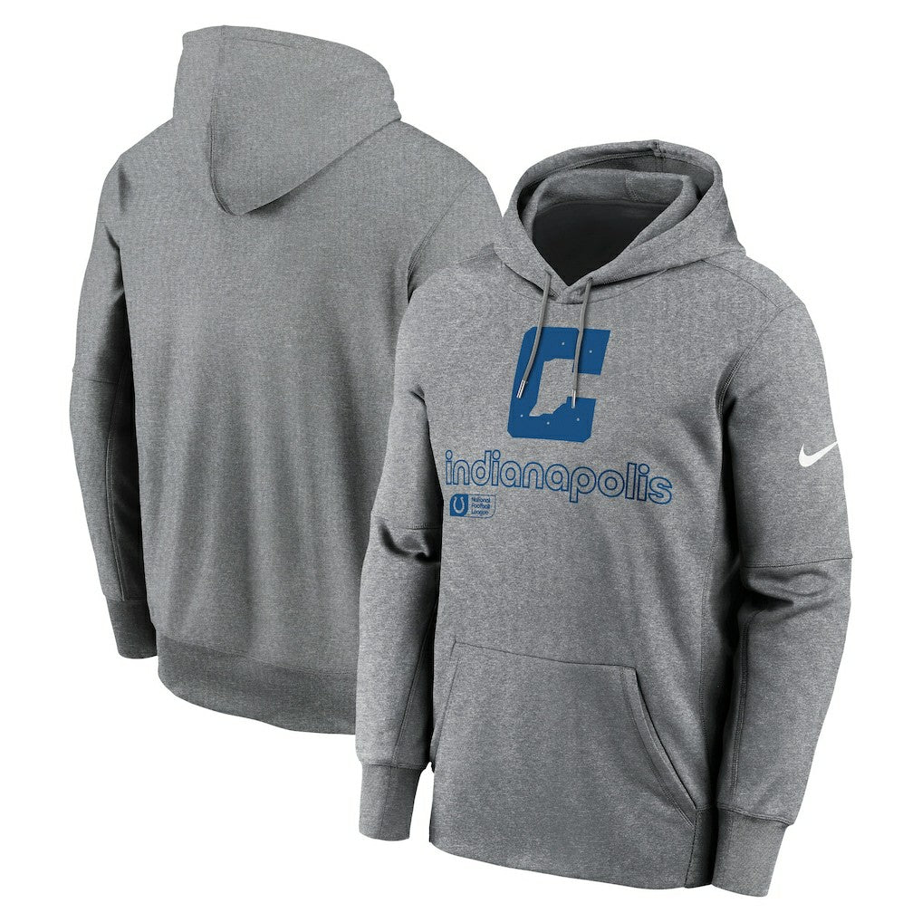 Indianapolis Colts Performance Pullover Hoodie - Heather Gray | Nike cheap