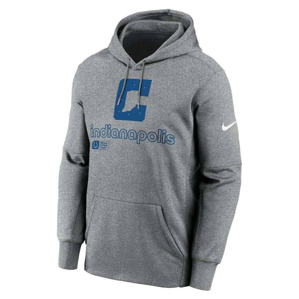 Indianapolis Colts Performance Pullover Hoodie - Heather Gray | Nike cheap