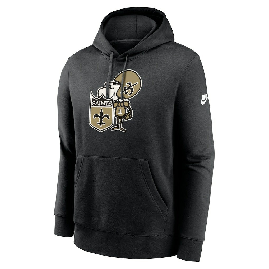 New Orleans Saints Rewind Club Logo Pullover Hoodie - Black | Nike online
