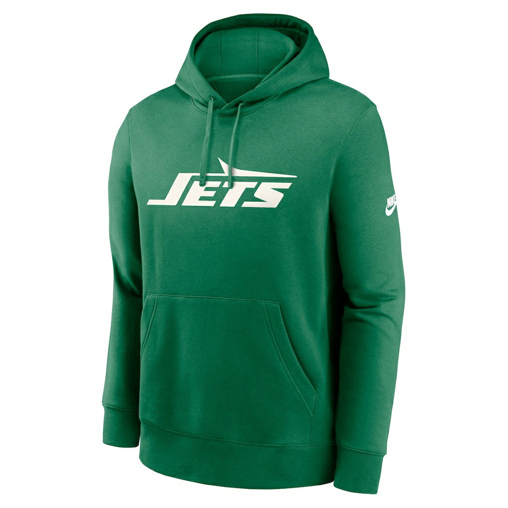 New York Jets Rewind Club Logo Pullover Hoodie - Kelly Green | Nike for sale