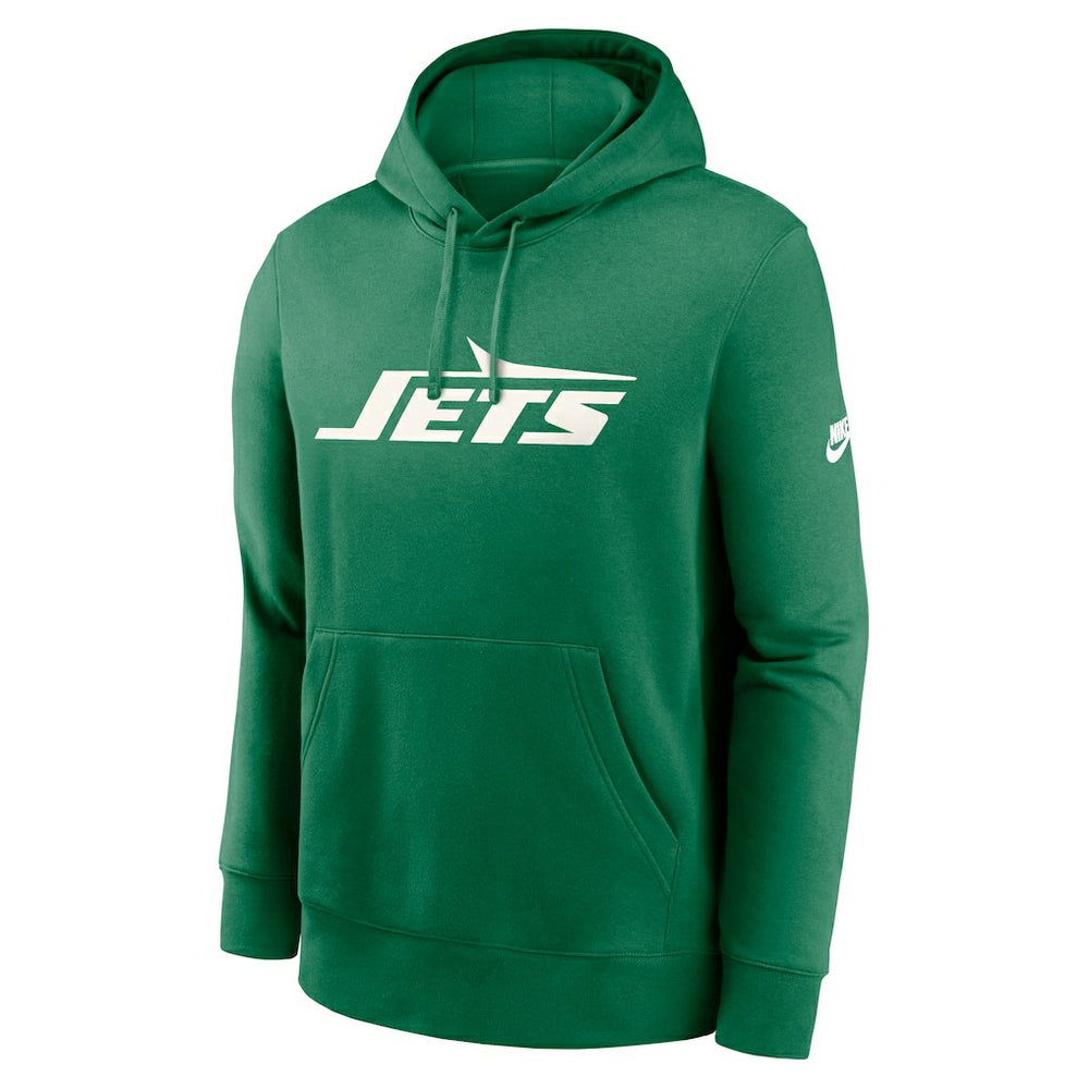 New York Jets Rewind Club Logo Pullover Hoodie - Kelly Green | Nike for sale