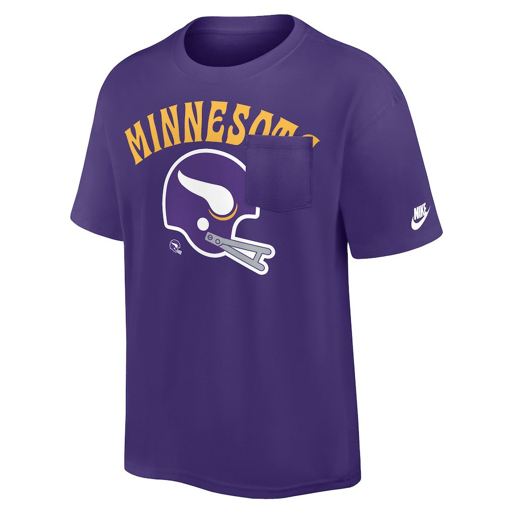 Minnesota Vikings Rewind Heavy Max90 Pocket T-Shirt - Purple | Nike cheap