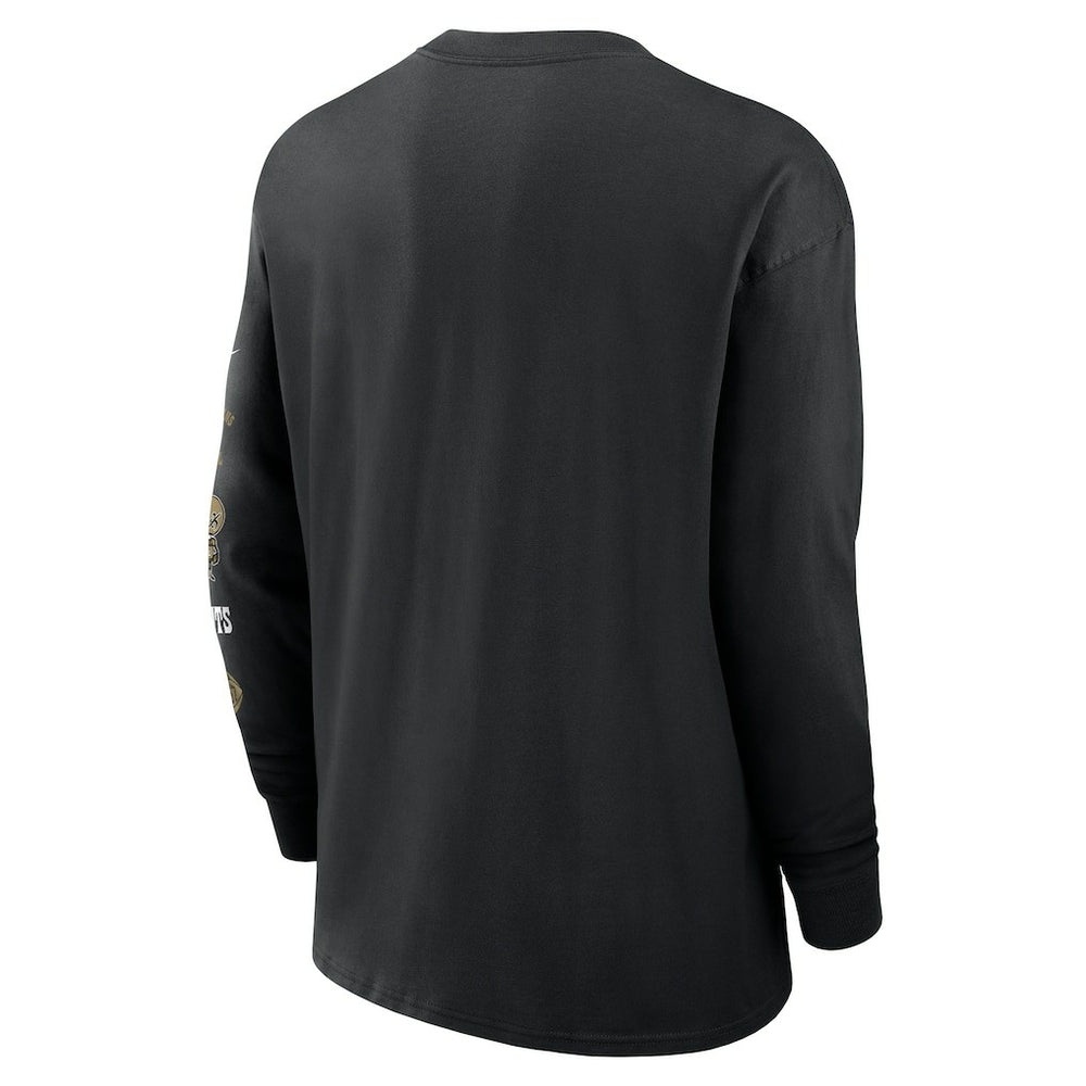 New Orleans Saints Rewind Heavy Max90 Pocket Long Sleeve T-Shirt - Black | Nike online