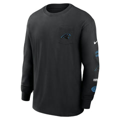 Carolina Panthers Rewind Heavy Max90 Pocket Long Sleeve T-Shirt - Black | Nike for sale