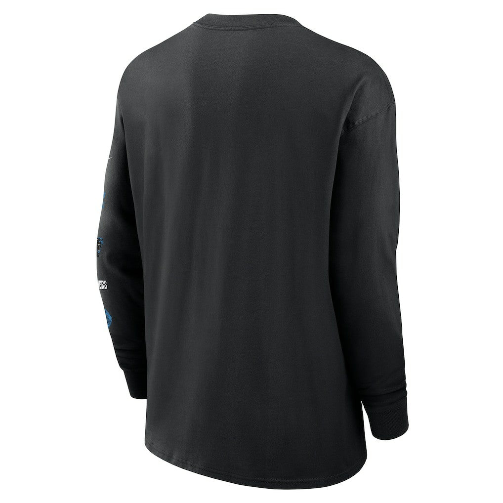 Carolina Panthers Rewind Heavy Max90 Pocket Long Sleeve T-Shirt - Black | Nike for sale
