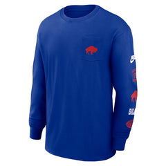 Buffalo Bills Rewind Heavy Max90 Pocket Long Sleeve T-Shirt - Royal | Nike discount