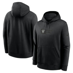 Las Vegas Raiders Edge Pack French Terry Club Pullover Hoodie - Black | Nike for sale
