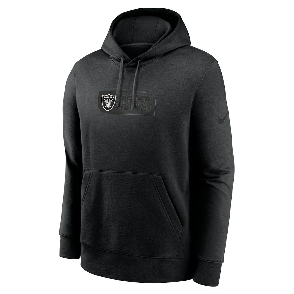 Las Vegas Raiders Edge Pack French Terry Club Pullover Hoodie - Black | Nike for sale