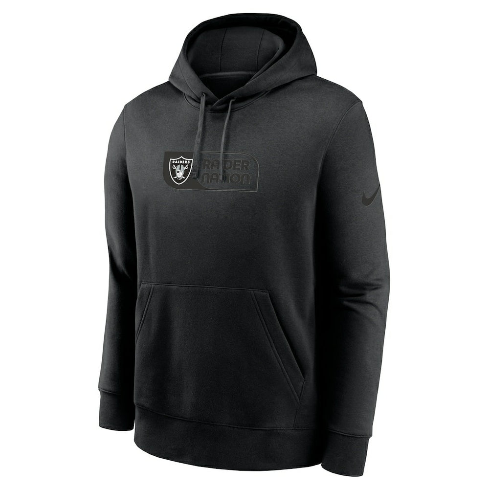 Las Vegas Raiders Edge Pack French Terry Club Pullover Hoodie - Black | Nike for sale