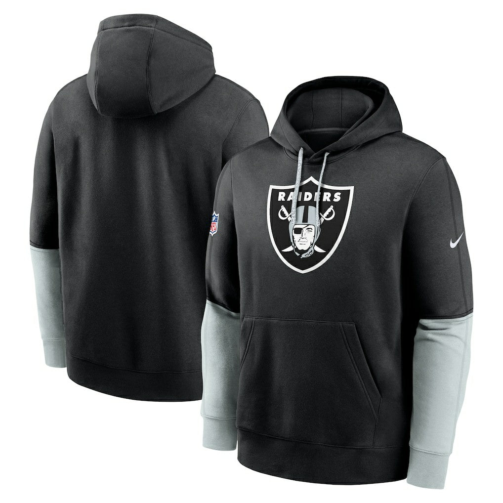 Las Vegas Raiders 2024 Sideline Club Pullover Hoodie - Black | Nike for sale