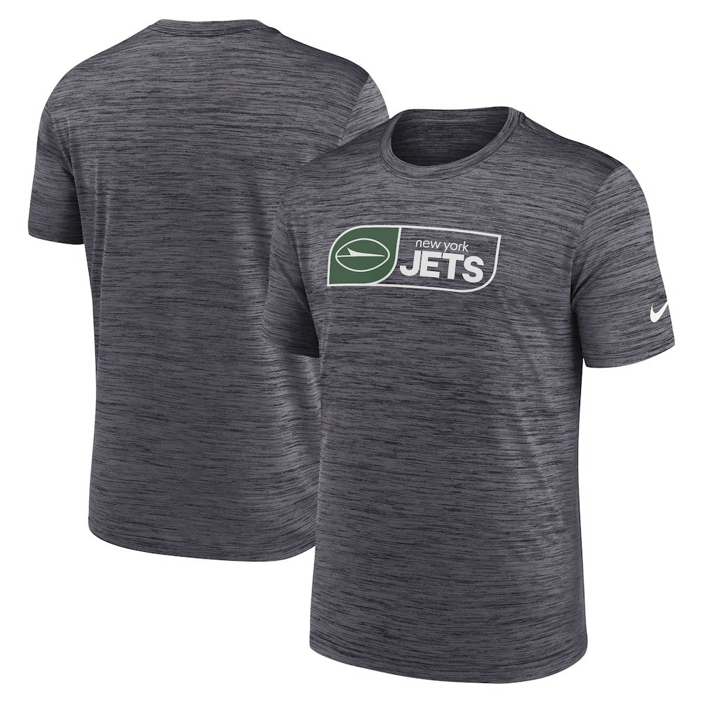 New York Jets Big & Tall Velocity Performance T-Shirt - Black | Nike on sale