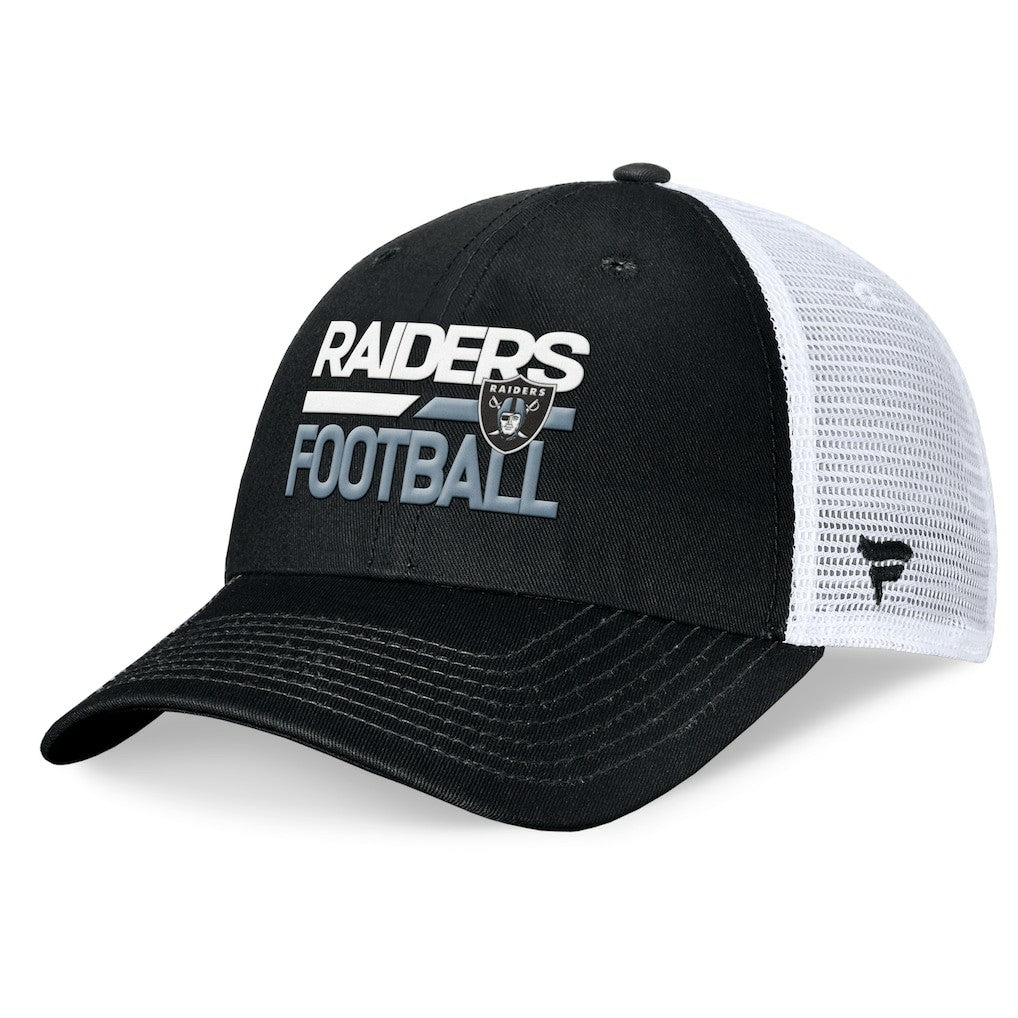 Las Vegas Raiders Upper Trucker Adjustable Hat - Black/White for sale