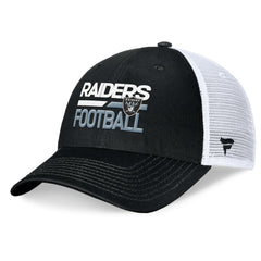 Las Vegas Raiders Upper Trucker Adjustable Hat - Black/White for sale