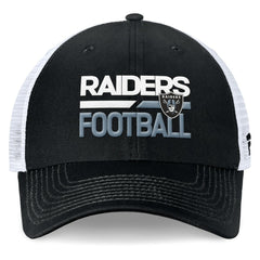 Las Vegas Raiders Upper Trucker Adjustable Hat - Black/White for sale